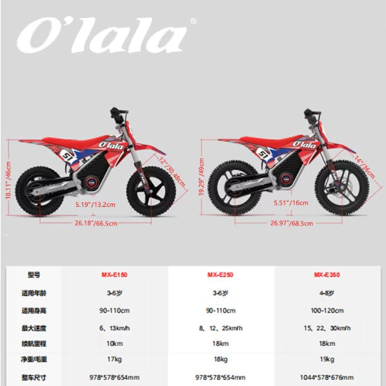 3-6 Years Old Kids Dirt Bike